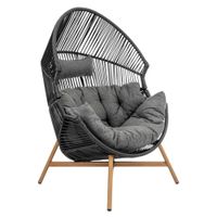 FOTEL OGRODOWY HOLAND KOKON CZARNY