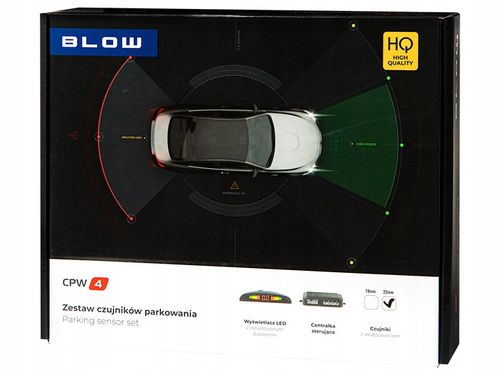 4X CZUJNIKI COFANIA PARKOWANIA WYŚWIETLACZ ZESTAW PRZÓD TYŁ CZARNE na Arena.pl