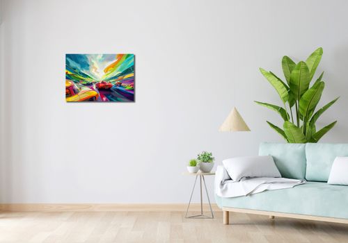 Obraz 60x40cm Wyścig Przy Barwach na Arena.pl