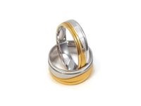 Złote Obrączki Ślubne 585 model FA12 DUŻY WYBÓR