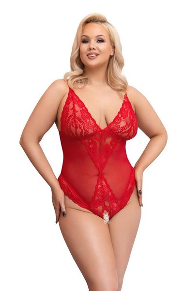 Crotchless Body Red 4Xl zdjęcie 2