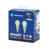 2 x inteligentna żarówka Bluetooth Mesh G45 4,5W E14 2700-6500K energooszczędna do domu