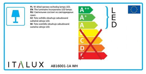 Lampa ścienna kinkiet Rea biała LED 3000K na Arena.pl