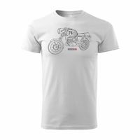 Koszulka motocyklowa na motor MZ ETZ 150 250 męska biała REGULAR M