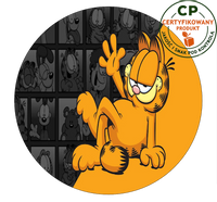 Opłatek na tort Garfield