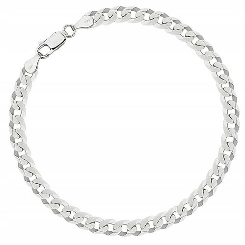 Bransoletka Srebrna Pancerka Pełna Diamentowana 5,00 mm Grawer Gratis na Arena.pl