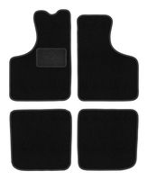 Dywaniki welurowe LUX do Skoda 105/120/130 sedan 1976-1990 czarne