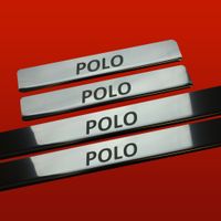 Listwa progowa VOLKSWAGEN POLO MK5 6R Stal nierdzewna 304 połysk 4szt