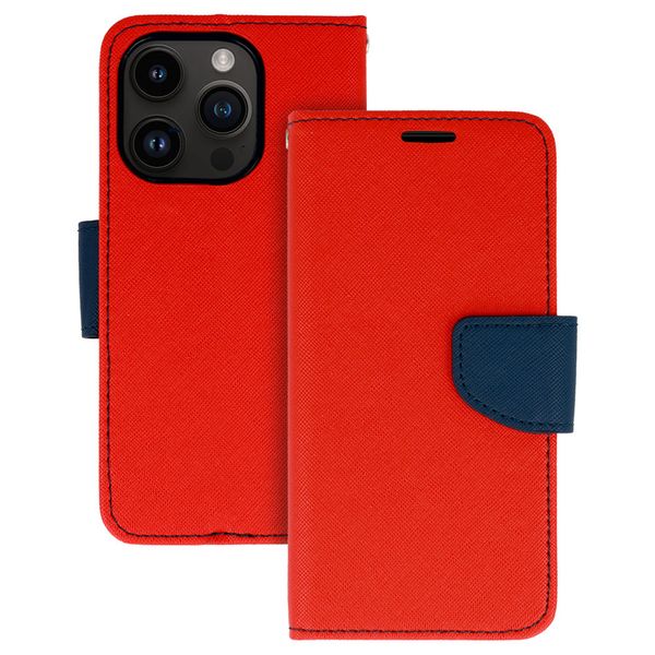 Kabura Fancy do Iphone 14 czerwono-granatowa zdjęcie 1