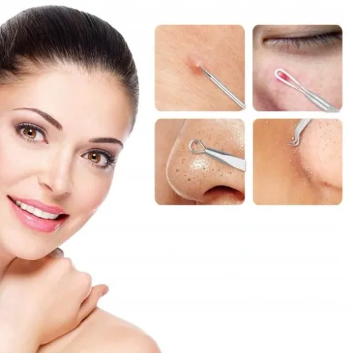 ZESTAW ŁYŻECZKI UNY DO USUWANIA WĄGRÓW ZASKÓRNIKÓW NARZĘDZIA DWUSTRONE ETUI na Arena.pl