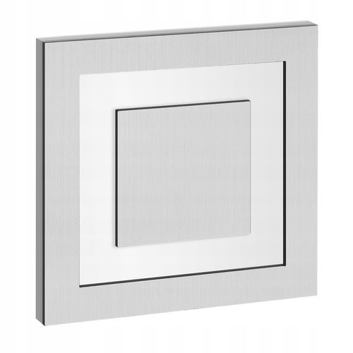 LAMPKA NA SCHODY LED 230V oprawa oświetlenie schodowe SREBRNA ZIMNA 6000k na Arena.pl