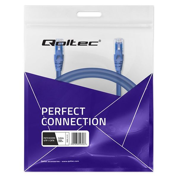 Qoltec Kabel Patchcord UTP CAT6 2 x RJ-45 3m High speed Gold zdjęcie 10