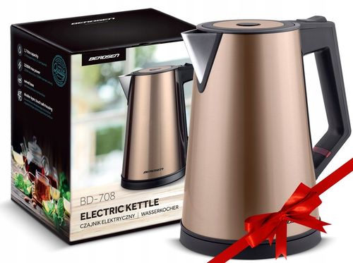 CZAJNIK ELEKTRYCZNY BEZPRZEWODOWY MODNY 1,7L BERDSEN 2200W na Arena.pl