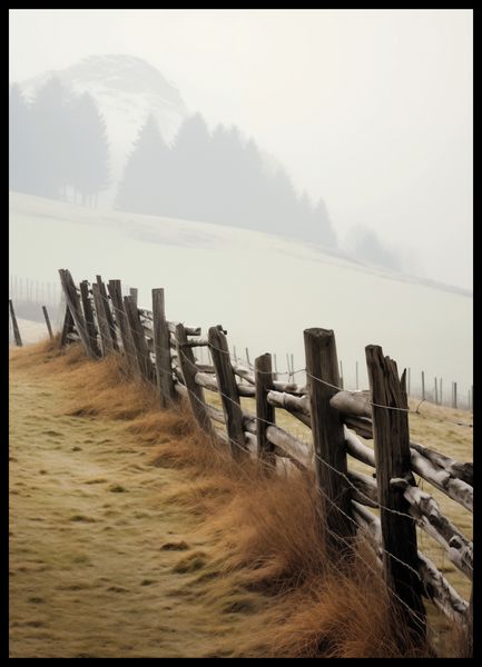 Plakat 50x70cm Spowity Mgłą zdjęcie 2