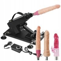 POSUWISTA SEX MASZYNA AUTOMATYCZNA WIBRATOR 420 RUCHÓW/MIN 3x DILDO ZESTAW