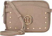 Listonoszka Damska Monnari Elegancka Mała Torebka Z Dżetami Ćwiekami Nubuk