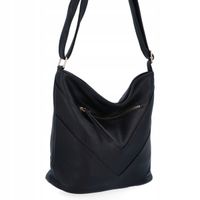 Herisson - torebka worek kieszonka na zamek przeszycia czarny 1052L2070