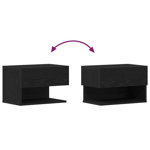 Szafka Nocna z szufladą Czarny dąb 46 x 29.5 x 30 cm na Arena.pl