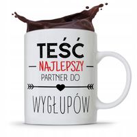 Kubek Prezent Dla Teścia Najlepszy Partner Z Nadrukiem Ze Zdjęciem