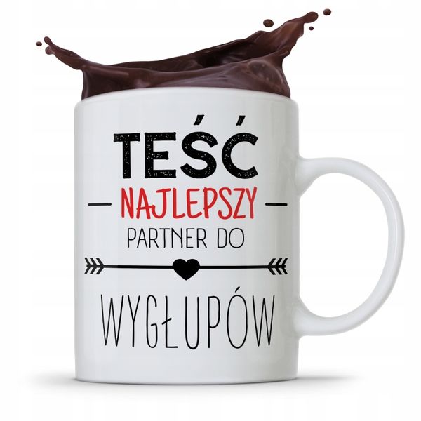 Kubek Prezent Dla Teścia Najlepszy Partner Z Nadrukiem Ze Zdjęciem zdjęcie 1