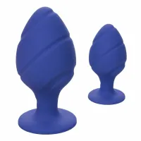 calexotics cheeky plug fioletowy silikonowy z przyssawką rozmiar s