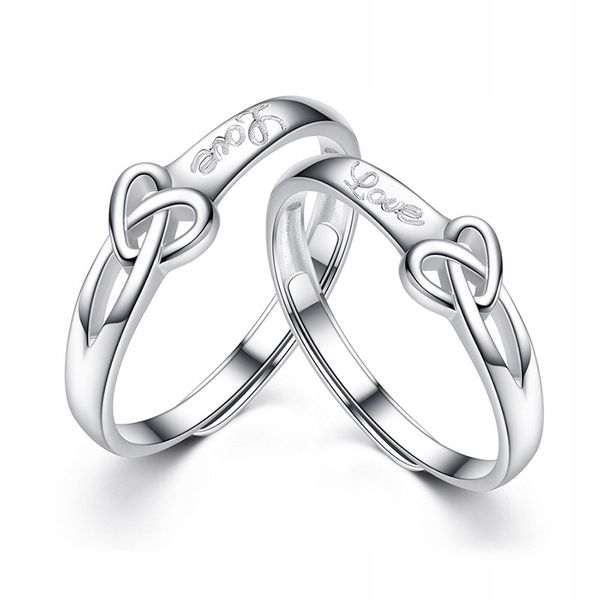 Srebrne OBRĄCZKI ŚLUBNE STAL PARA Regulowane r.UNI zdjęcie 5