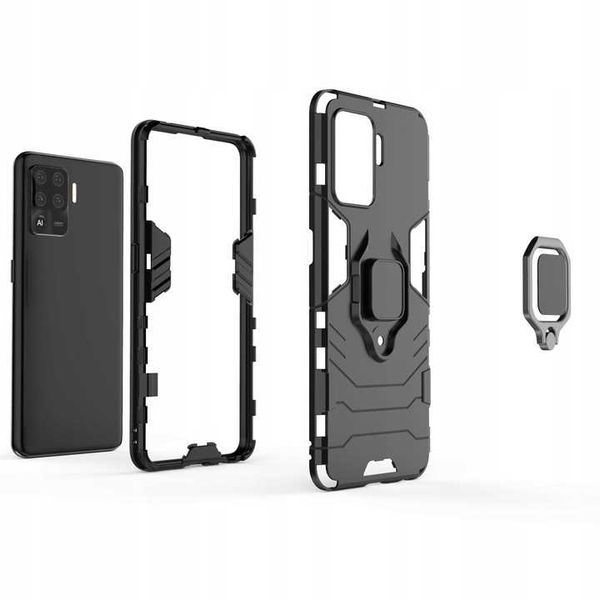 Spacecase X-Ring Oppo Reno 5 Lite Czarny zdjęcie 7