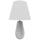 LAMPKA NOCNA SREBRNA NOWOCZESNA LAMPA STOŁOWA DEKORACYJNA LAMPKA BIURKOWA