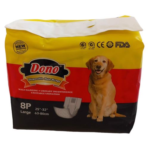 Pampersy pieluchy dla psa duże chłonne L 8szt DONO na Arena.pl
