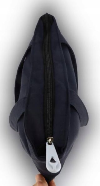 TORBA torebka z napisem ,,LICZY SIĘ WNĘTRZE A NIE JAKIŚ ... '' czarna zdjęcie 6