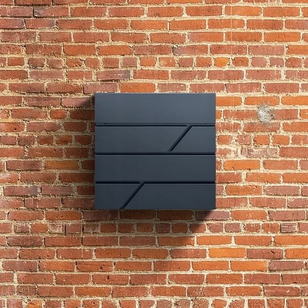 SKRZYNKA POCZTOWA NA LISTY POCZTĘ ANTRACYT NOWOCZESNA +WZÓR NAPIS Z ADRESEM zdjęcie 12