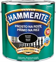 HAMMERITE Farba na rdzę Mat Czarny 2,5L