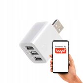 Inteligentny Mini Przełącznik adapter USB 3 port 5-12V WiFi TUYA Smart Life