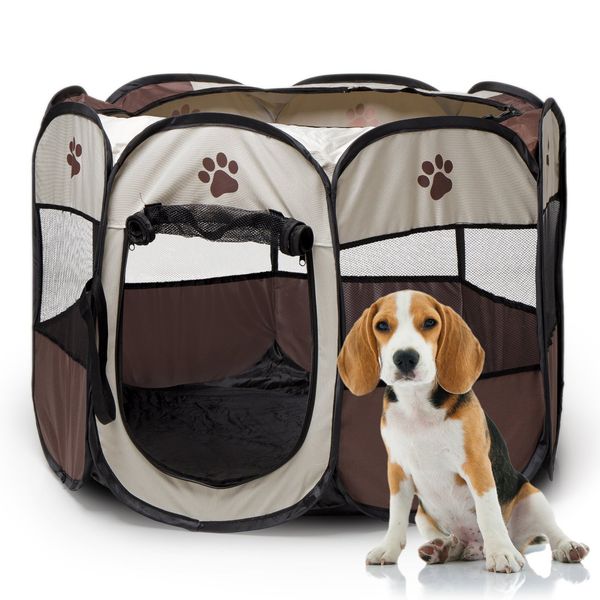 Składany kojec dla zwierząt psa kota legowisko L zdjęcie 1