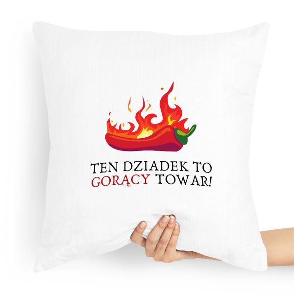 Poduszka Na Dzień Dziadka Dziadek To Gorący Towar Z Nadrukiem Ze Zdjęciem zdjęcie 1