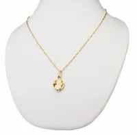 Złoty Łańcuszek Damski z Medalikiem Serduszko 585