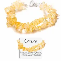 BRANSOLETKA DAMSKA KAMIEŃ CYTRYN OPTYMIZM ENERGIA
