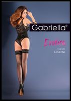 Bielizna-Pończochy Cienkie - Wzór Erotica Calze Linette Czerwone S/M