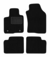 Dywaniki welurowe LUX czarne do Lancia Ypsilon III 2011- hatchback