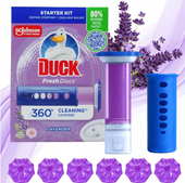 DUCK WC DISCS 36ML 6 SZT LAVENDER – KRĄŻKI ŻELOWE DO WC – STARTER
