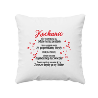 Kochanie - poduszka na prezent