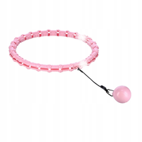 HHW11 PLUS SIZE HULA HOP LIGHT PINK Z WYPUSTKAMI I OBCIĄŻNIKIEM HMS
