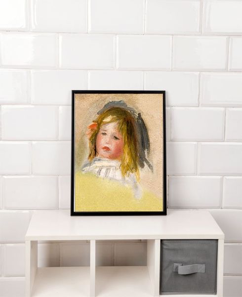 Child with Blond Hair, Auguste Renoir - plakat 21x29,7 cm zdjęcie 2