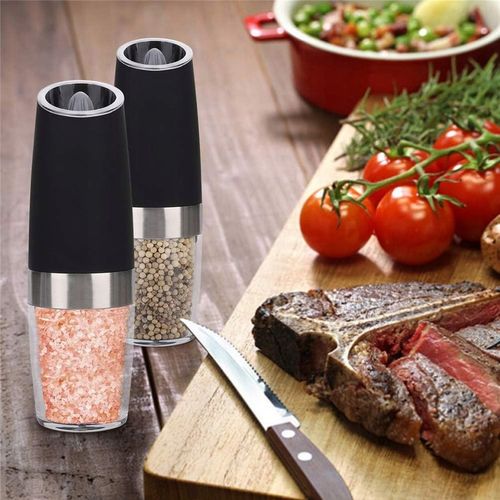 ELEKTRYCZNY MŁYNEK DO PIEPRZU ZESTAW 2 SZT MŁYNKÓW DO SOLI I PIEPRZU, Z LED na Arena.pl