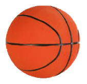 Zabawka dla psa gumowa piłka z piszczałką pomarańczowa 13cm UNIQ PETS