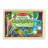 Magnesy drewniane do zabawy dla dzieci Dinozaury MelissaDoug