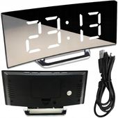 Zegar Elektroniczny Cyfrowy LED Zegarek Elektroniczny Budzik z