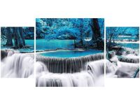 80X40CM WODOSPAD DONG PEE SUA BLUE TRÓJ OBRAZ