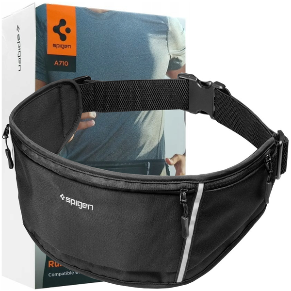 spigen a710 dynamic shield waist bag black zdjęcie 1