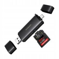 Ugreen CM803 Czytnik Kart 2w1 USB-C USB-A SD TF 312MB/s Aluminiowy